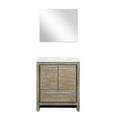 thumbnail image 3 of Lexora Home Lafarre 30" Single Quartz Top Bathroom Vanity with Mirror in Rustic, 3 of 9