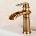thumbnail image 1 of Grifo de lavabo antiguo de color negro y cobre, grifo de lavabo, grifo de lavabo, grifo de cascada, 1 of 6