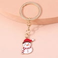 thumbnail image 4 of LLavero de Navidad de 50 estilos, lindo muñeco de nieve, árbol, calcetín, Papá Noel, ciervo, campana, regalos, llavero de coche, joyería de Año Nuevo, 4 of 4