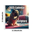 JGJJUGN Scripture Dogs Calendar 2025, Dog Calendar Christians, Bible