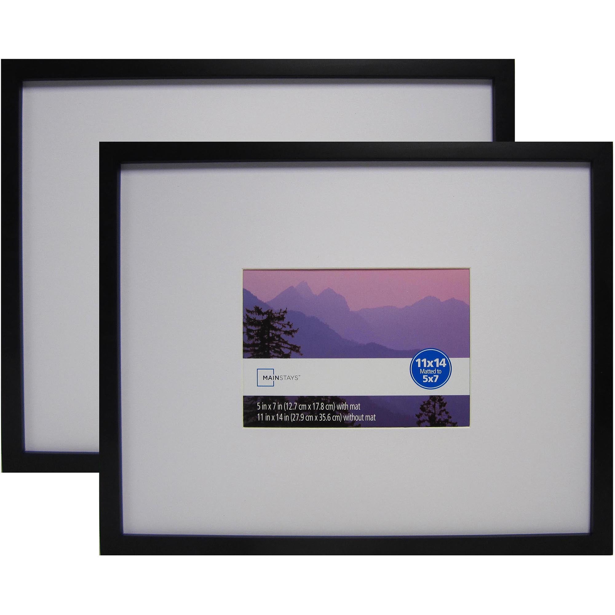 Mainstays Linear 11x14 5x7 Frames 2 Pack Com