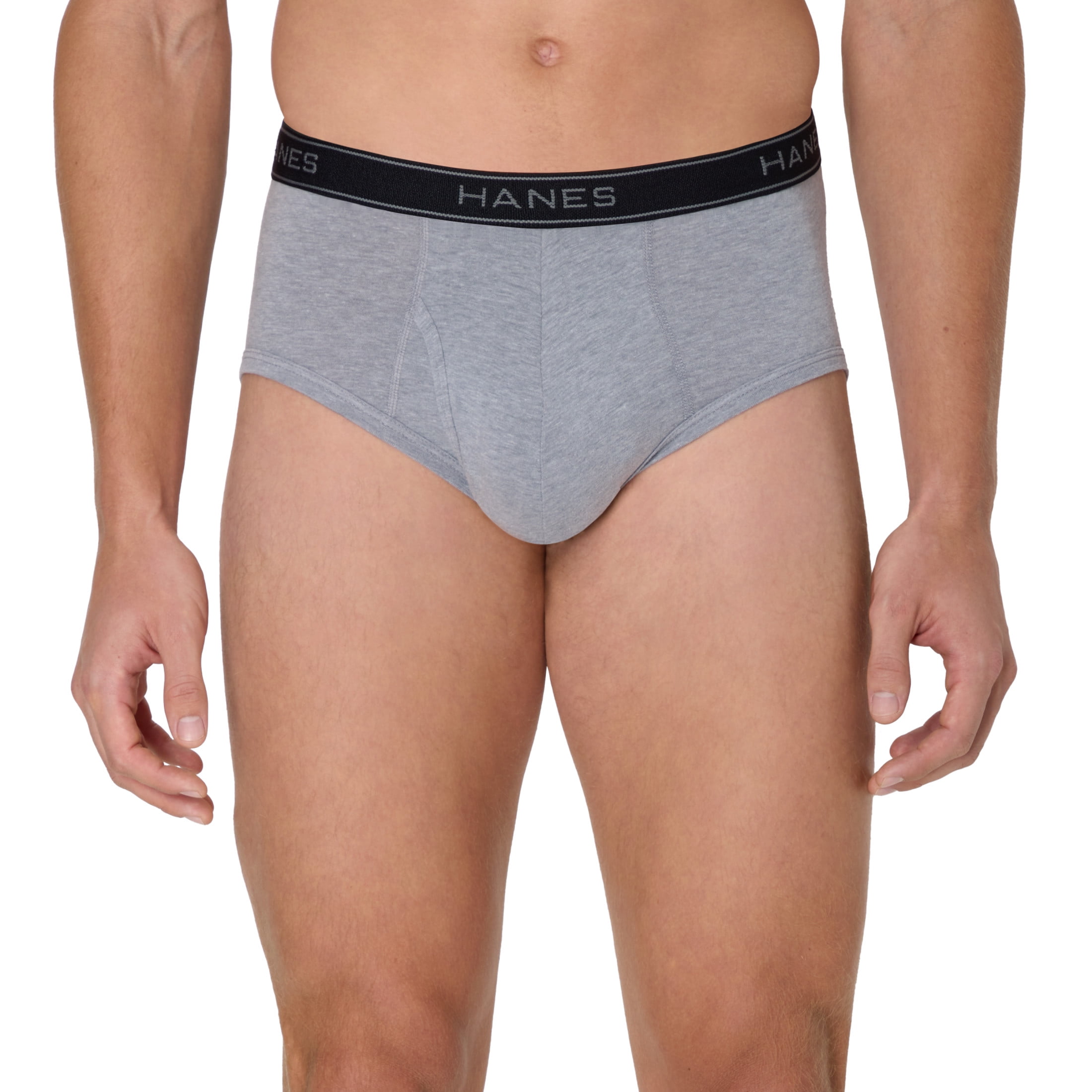 Hanes Mens Underwear Briefs, 3-Pack, Mid-rise Core + Cotton Stretch Briefs, Value Comfort Underwear