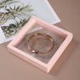 thumbnail image 3 of Nueva caja de almacenamiento de joyas con película de PE antioxidante, caja para pendientes, collares, colgantes, joyas portátiles, exhibición de pulseras, 3 of 5