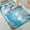 Blue and White Abstract Marble with Gold, variant on 1pc Cartoon Monkeys with Bananas Bathroom Rug Bathroom Decor and Accessories- Durable,Anti Slip,And Quick Drying,Suitable For Indoor/outdoor Use - Perfect For Bathrooms,Bedrooms,Kitchens