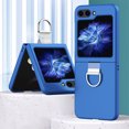 thumbnail image 1 of Mantto Compatible for Samsung Galaxy Z Flip5 Slim Rugged Case, for Samsung Galaxy Z Flip5 Ring Holder Cover, Shockproof Skin-Feel PC Anti-Scratches Lightweight Folding Case,Blue, 1 of 11