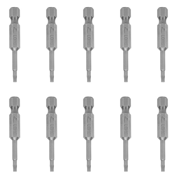 10 puntas de destornillador eléctrico con enchufe hexagonal, magnéticas y endurecidas, de 2 mm.