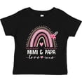 thumbnail image 3 of Inktastic Mimi and Papa Love Me Rainbow Girls Toddler T-Shirt, 3 of 5