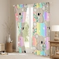 thumbnail image 3 of Homewish Preppy Child Cartoon Koala Black Out Curtains,Kawaii Gradient Rainbow Curtains Pack of 2 (42x63 Each),Cute Stars Animal Bedroom Curtains,Microfiber Bedroom Decor, 3 of 6