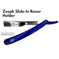 thumbnail image 4 of Razors For Men Shave Straight Razor Shaving Rasierer Rasurar Cuchilla Maquina RED + 10 Blades Disposable (Blue), 4 of 5