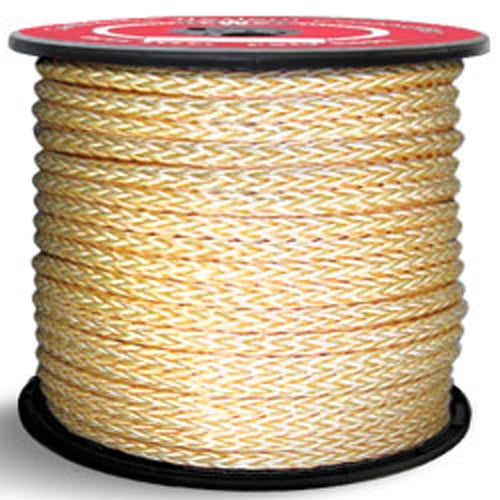12Strand KEVLAR® Rope 1/2" x 1200 ft., Gold