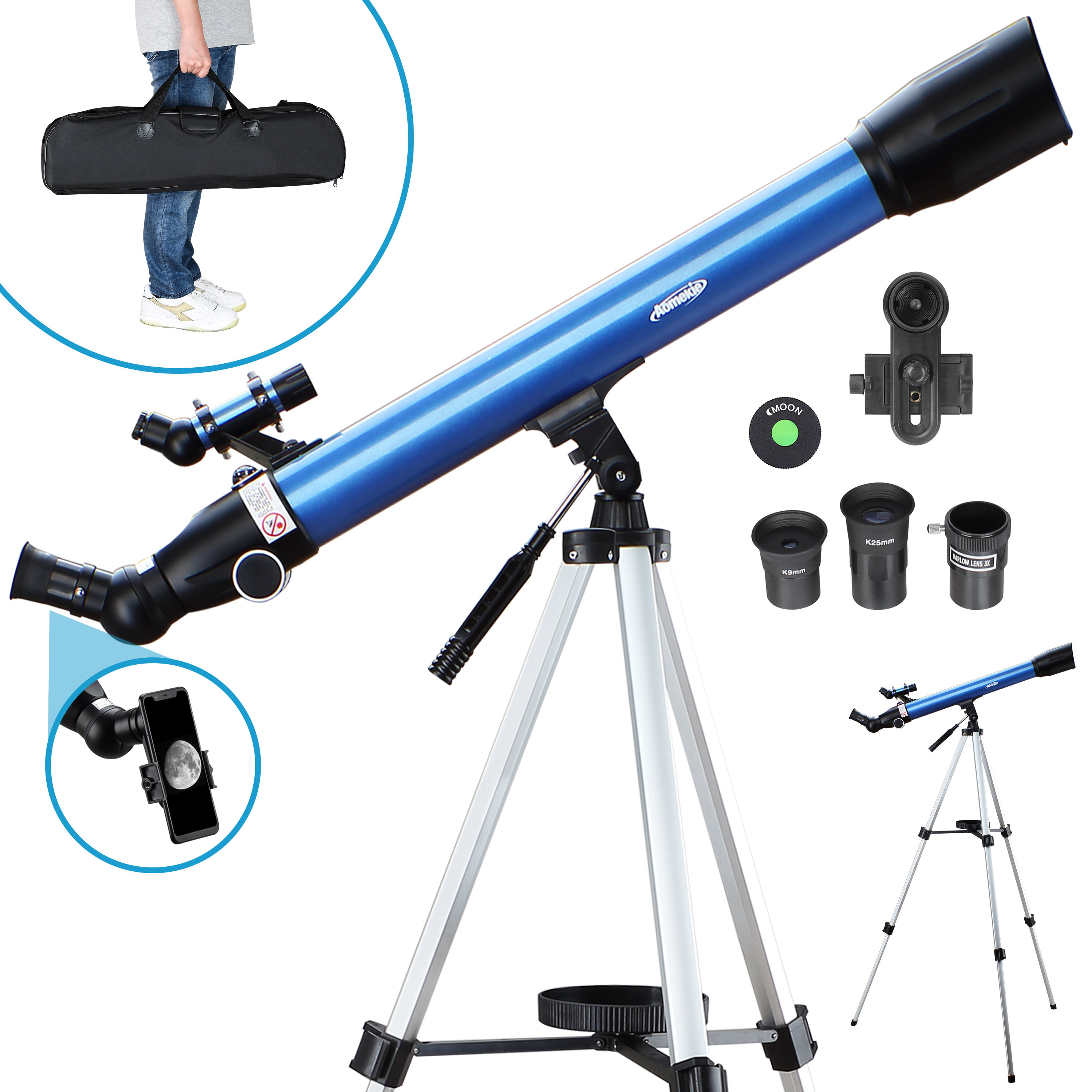 SKONYON Telescope for Kids Adults and Astronomy Beginners 70300 