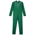 thumbnail image 4 of Sholeno Leotard for Girls Gymnastics Outfit Full Body Unitard Skating Jumpsuit Biketards Dance Costume Green 16, 4 of 6