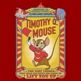 thumbnail image 2 of Men's Dumbo Timothy Q. Mouse Circus Poster Graphic Tee Red 2X Large, 2 of 5