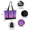 thumbnail image 2 of FORMRS Canvas Laptop Tote Bag for Women with 15.6" Computer Compartments Shoulder Handbag, Pixel Love, 2 of 7
