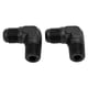 thumbnail image 3 of 2 uds 6AN a 1/4 NPT adaptador de montaje 90 grados macho giratorio línea de Gas carril bomba inyector montaje, 3 of 12