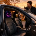 thumbnail image 5 of Scary Face Mask Car Seat Head Rest Cover Alternative, 2 Pack Ghost Ride Headrest Covers, Halloween Car Decor for Horror Fans, 5 of 6