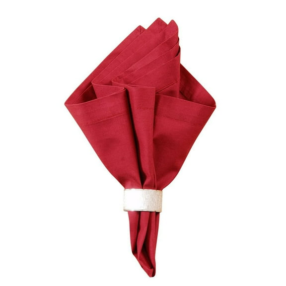 Russett Red 100% Cotton Set of 6 Cloth Napkins