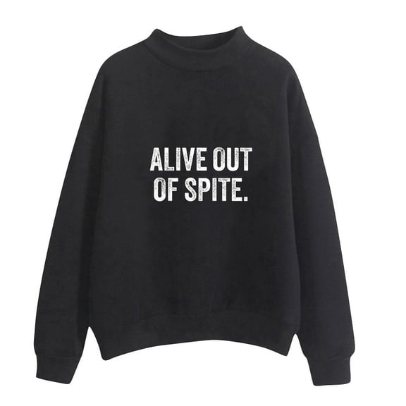 CaiJunJia Sweatshirts , Fall Oversized Sweatshirt for Women Crewneck Fleece Long Sleeve Pullover Hoodies Tops Winter Letter Graphic Sweat Shirts