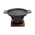 thumbnail image 1 of koolsoo barbecue Personne Sans Fumée Antiadhésif Portable Four Triangulaire Gril Rôtissage Rayures, 1 of 9