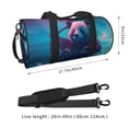 thumbnail image 2 of Fotbe DJ Panda Hot Air Balloon Bolsa Deportiva de Lona Plegable con Estampado, Bolsa de Gimnasio con Bolsillo Seco/Húmedo, Bolsa de Viaje Ultraligera de Gran Capacidad, 2 of 6