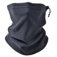 thumbnail image 2 of YAOBAMM Drawstring Neck Gaiter Winter Multifunctional All in 1 Fleece Neck Gaiter Solid Color Drawstring Face Guard Thick Cycling Headwear Running Sport, 2 of 6