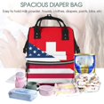 thumbnail image 5 of Daiia USA Switzerland Large Capacity Baby Bag Waterproof Stylish Diaper Bag Mummy Backpack Adjustable Straps Diaper BagBaby Essentials Bag, 5 of 6
