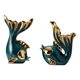 thumbnail image 5 of 2 estatuas de peces, exquisitas artesanías paisajísticas, macetas decorativas, esculturas de peces. verde, 5 of 9