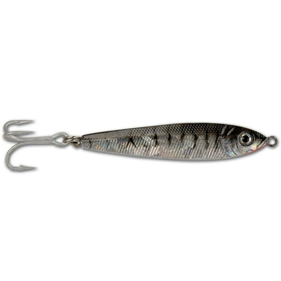 GOT-CHA JF15-BTS Posisson Garbait, 3", 1-1/2 oz, hameçon triple taille 4, tigre noir/argenté Posisson Garbait, tigre noir/a