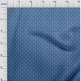 thumbnail image 3 of oneOone Rayon Medium Blue Fabric Asian Floral Block Fabric For Sewing Printed Craft Fabric By The Yard 56 Inch Wide, 3 of 5
