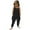 Black-A, variant on Toddler Girls Fashion Solid Casual Romper Sleeveless Spaghetti Strap Loose Overalls Rompers Long Pants Jumpsuit with Side Pockets Teen Girl Clothes 6T
