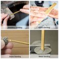 thumbnail image 5 of Unique Bargains 3mm x 140mm Titanium Coated Half Round Diamond Needle Files with TPU Handle 2 Pack, 5 of 5