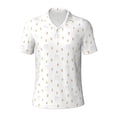 thumbnail image 2 of Daiia Rabbit And Carrot Pattern Men’s Polo Shirts,Solid Deck Shirt,Classic Fit, Breathable Cotton Polo for Casual and Sport Wear-, 2 of 7