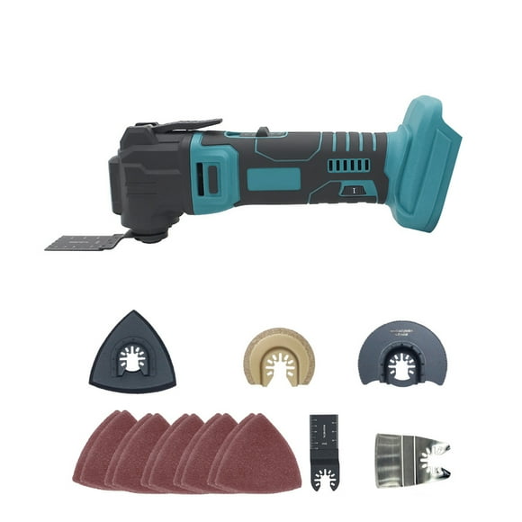yeacher 18V Cordless Oscillating Multi-Tool with 6-Speed Adjustable Settings, LED Light, and Ergonomic Grip for DIY and Professional Use, Compatible with Makita Batteries, Aluminum Alloy Body,
