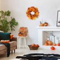 thumbnail image 4 of Fall Wreaths for Front Door Outside, 17 Inch Autumn Wreath with Pumpkins Pinecone Flowers Maple Leaf, Fall Outdoor Wreath for Harvest Thanksgiving Halloween Decorations Home Decor, 4 of 6