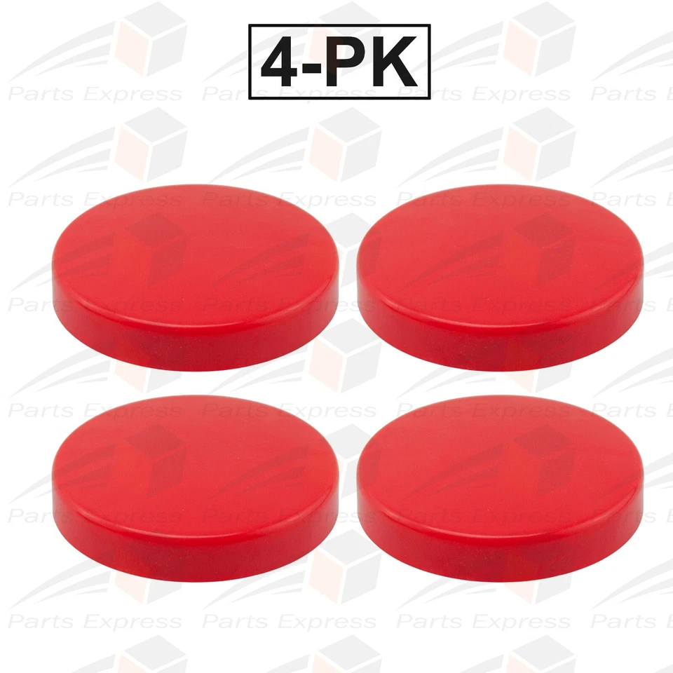 CIRCLE- Höt-Steam® [4-Pk] Red Button For Unipress Press Machines, (Part #30737-02)