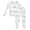 AB456 White, variant on Tisuna Kids Girls Fall Pajamas Set Soft Long Sleeve Crew Neck Diy Graphic Print Tops And Pants Sleepwear Children'S 2 Pieces Indoor Wear Clothes Set Size 2-3 Years
