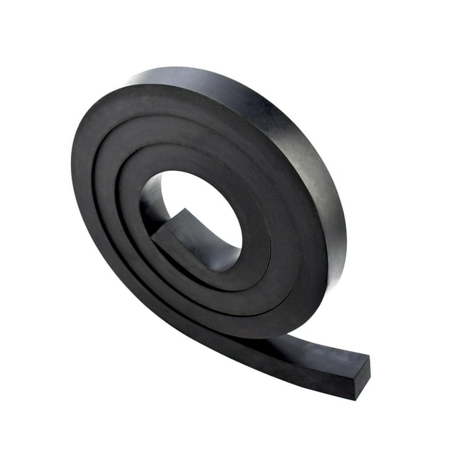 Tiras de goma TEKDOE de neopreno de 3/4 pulgadas de grosor, 1 pulgada de ancho y 5 pies de largo