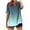 Womens Clothing Army Green, variant on Womens Notch V Neck T-Shirts, Short Sleeve Shirts for Women Summer Fashion Ombre Tie Dye Button Down Dressy Blouses