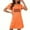 #946-Orange, variant on Censtreet Women's Oversized Short Nightgown Fashion Chest Print Short Sleeve Nightdress