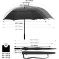 thumbnail image 3 of shiyou-47/54/62/68 Inch Automatic Open Golf Umbrella Oversize Extra Large Double Canopy Vented Windproof Waterproof Stick Umbrellas, 3 of 4