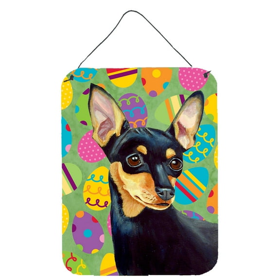 Min Pin Easter Eggtravaganza Aluminium Metal Wall or Door Hanging Prints