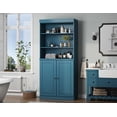 thumbnail image 3 of 100% Solid Wood 32" Bathroom Cabinet with Solid Doors, 2-Drawers and Adjustable Shelves, 3 of 6