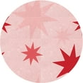 thumbnail image 1 of Ahgly Company Machine Washable Indoor Round Transitional Light Rose Pink Area Rugs, 5' Round, 1 of 7