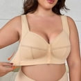 thumbnail image 1 of Bra for Leisure Comfort Front-Button Lingerie with Backless Style Adjustable Straps Seamless Cup Design Versatile All-Season Wear, 1 of 7