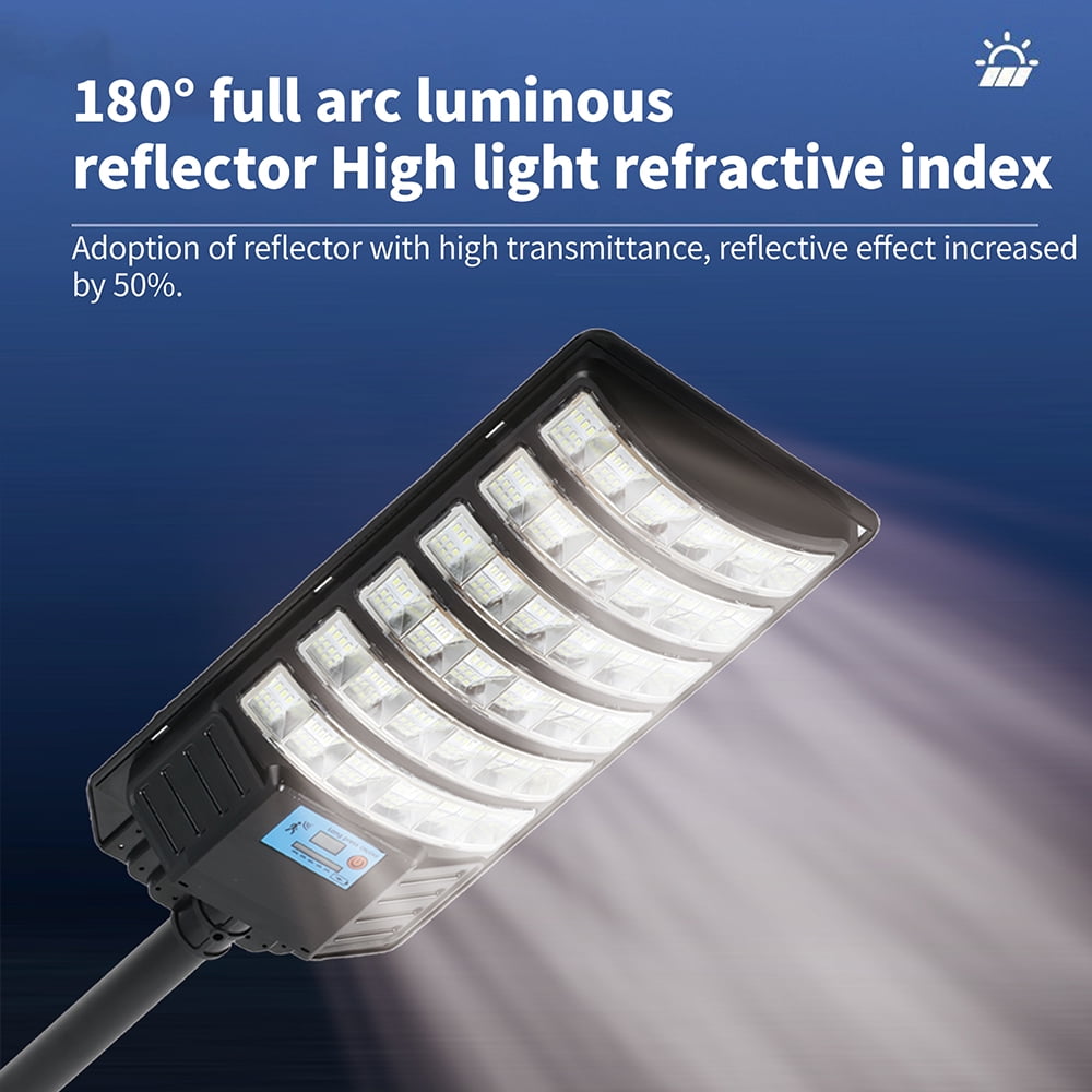 Super Bright Solar Street Lights, 6500K 20000LM Wide Angle Outdoor Solar Lights, Dusk to Dawn Solar Flood Lights with Remote Control, Motion Sensor Solar Lights for Garden Yard Patio