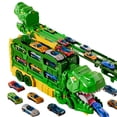 thumbnail image 3 of Pista de coches de juguete para niños pequeños: pista de carreras con 12 dados para transportar dinosaurios. Regalo para niños de 3 a 12 años., 3 of 7