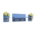 thumbnail image 1 of Three Piece Shelf Set with Sconces, Key Hooks & Mason Jars, 1 of 11