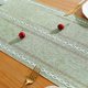 thumbnail image 3 of Nvzi Camino de mesa rústico con borlas, decoración de mesa de lino y algodón para fiestas navideñas, caminos de mesa de estilo rústico, decoraciones para bodas y cenas, 90 pulgadas, verde salvia, 3 of 5