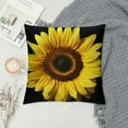 RUIYC Throw Pillow Covers Sunflower Yellow Flowers Decor Pillowcases