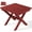 Red, variant on SERWALL Outdoor Small Folding Side Table, HDPE All Weather Adirondack End Table, No Assembly Required, Gray